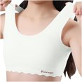 thumbnail image 3 of Penkiiy Chicas Suave Entrenamiento Bras, Sin Seamless First Bra Chicas Deportes Bras Longline Crop Bra, Pecho Doble Lined, 3 of 7