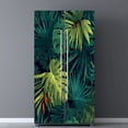 thumbnail image 3 of Self Adhesive Vinyl Refrigerator Wrap Set Seamless drawn botanical exotic green palm Door Mural Removable Fridge Sticker Peel and Stick&nbsp;Full Door Cover Decal Kitchen Bar Decor, 3 of 6