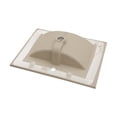 thumbnail image 6 of 24"×18"×7"  White Rectangular Single Vanity Top with 1 Faucet Hole and Overflow, 6 of 9