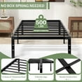 thumbnail image 3 of Nextay Twin Bed Frame, Platform Bed Frame, Heavy Duty Metal Bed Frame with Steel Slats Support and Under Storage Space, No Box Spring Needed, 3 of 10