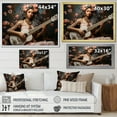 thumbnail image 4 of Designart "Parchment Peach: Hindu Goddess Saraswati I" Hinduism Floater Framed Wall Art Living Room, 4 of 5