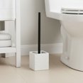thumbnail image 2 of Evideco French Home Goods Stone White Toilet Brush & Holder Set with Toilet Brush, White, 2 of 7
