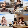 thumbnail image 4 of Cell Phone Stand with Wireless Bluetooth Speaker,Loud with bass Phone Speaker Amplifier, Foldable Adjustable Desk Kitchen Bracket Sturdy Stable Holder for iPhone ipad Tablet Android-Black, 4 of 6