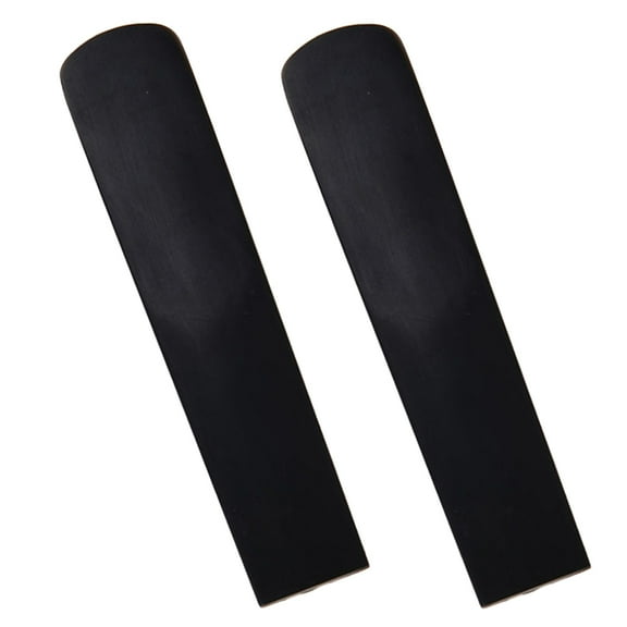 KALLORY 2Pcs Resin Clarinet Reed Black Strength 2.5 for Traditional Clarinet