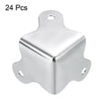 thumbnail image 3 of Unique Bargains 30x23mm Metal Box Corner Protectors Box Edge Guard Chrome Plating Silver Tone 24pcs, 3 of 5
