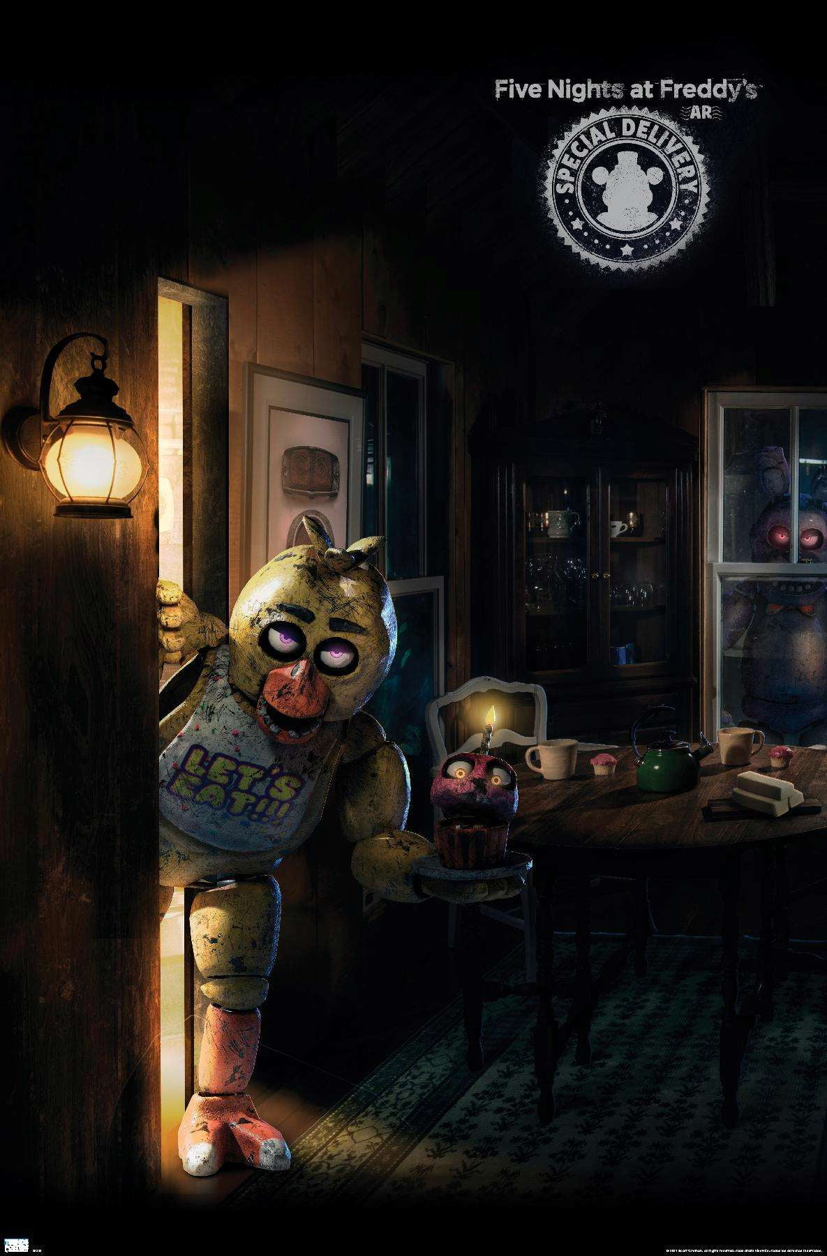 Five Nights at Freddy's: Special Delivery - Triptych 1 Wall Poster, 22.375"  x 34", Framed - Walmart.com