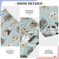 thumbnail image 6 of FORMRS Kids Pajama Pants with Pockets Size 6-8Y Boys Lounge Sleep Bottoms, Cute Cat Faces, 6 of 8