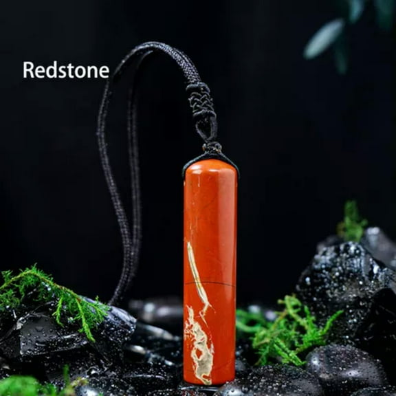 1x Natural Chakra Crystal Cylinder Necklace Pendant Column Quartz Reiki Healing