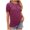 Z01 Red, variant on Conairie Womens Ruffle Short Sleeve Tops Solid Loose Crew Neck T Shirts Comfy Soft Basic Work Tee Vacation Clothes Beige L