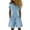 Sky Blue #6, variant on DORKASM Denim Romper for Women Short Sleeve Jean Jumpsuit Button Down Loose Fit Casual Cotton Denim Outfit Wide Leg Black 2XL
