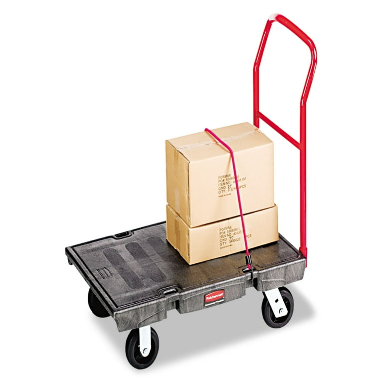 Heavy-Duty Platform Truck Cart, 2,000 lb Capacity, 24 x 48 Platform, Black Heavy-Duty Platform Truck Cart, 2,000 lb Capacity, 24 x 48 Platform, Black