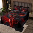 thumbnail image 2 of 3D Fire Dragon Quilt Set Sword Theme Dragon Decor Bedspread Set, Fierce Animal Coverlet Set For Boys Adults Sword Dragon Pattern Bedding Set Twin With 1 Pillowcase, 2 of 5