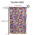 thumbnail image 2 of Sigee The Garden Tricolor Pansy Flower Printed Flag12.5 * 18in Outdoor Yard Flags For Garden Decor, 2 of 9