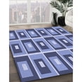 thumbnail image 3 of Ahgly Company Machine Washable Indoor Rectangle Transitional Day Sky Blue Area Rugs, 2' x 4', 3 of 7