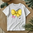 thumbnail image 4 of Teacher coquette bows Shirt, pencil bow Back To School Teacher Tee Shirt First Day School, Gift For Teacher (White), 4 of 5