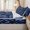 Indigo Black, variant on Erosebridal Vibrant Dual Green Checkerboard Zipper Twin Comforter Sets with Fitted Sheet and 2 Pillowcases,Light Sage Square Secondary Tile Zipper Bedding Set,Emerald Cream,4-Piece,Reversible