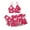 Hot Pink, variant on YOUSNH Kids Beach Floral Print 3 Piece Swimsuit Set for Girls Stylish Summer Swimwear for Big Kids and Tweens Girls' Swimwear Hot Pink 100
