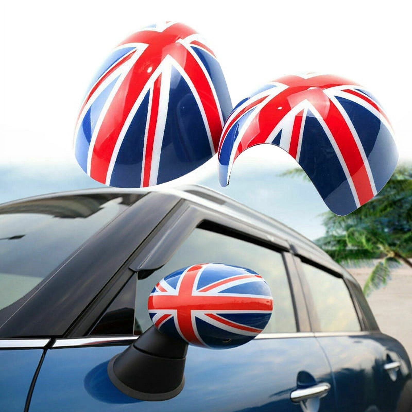 Car Door Side Red/Blue UK Flag Mirror Covers For Mini Cooper R55 R56 R57 R58 R60 R61 Power Fold Mirror I135268515