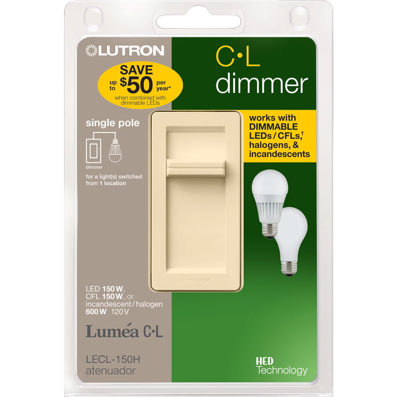 600W 120VAC Rotary Dimmer Switch Light Almond     *33788 SW 