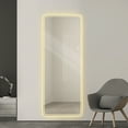 thumbnail image 3 of 65"x24" Full Length Floor Mirror LED Whole Body Mirror, Wall Mounted Mirror with Lights, Bedroom Full Size Body Mirror with Dimming & 3 Color Modes, 3 of 3