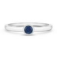 thumbnail image 1 of 925 Sterling Silver Simulated Sapphire Birthstone CZ Ring For Girls Size 3, 1 of 4