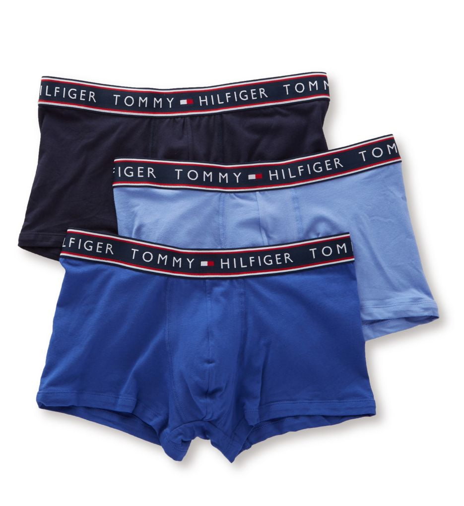 tommy hilfiger men's underwear 3 pack cotton stretch trunks