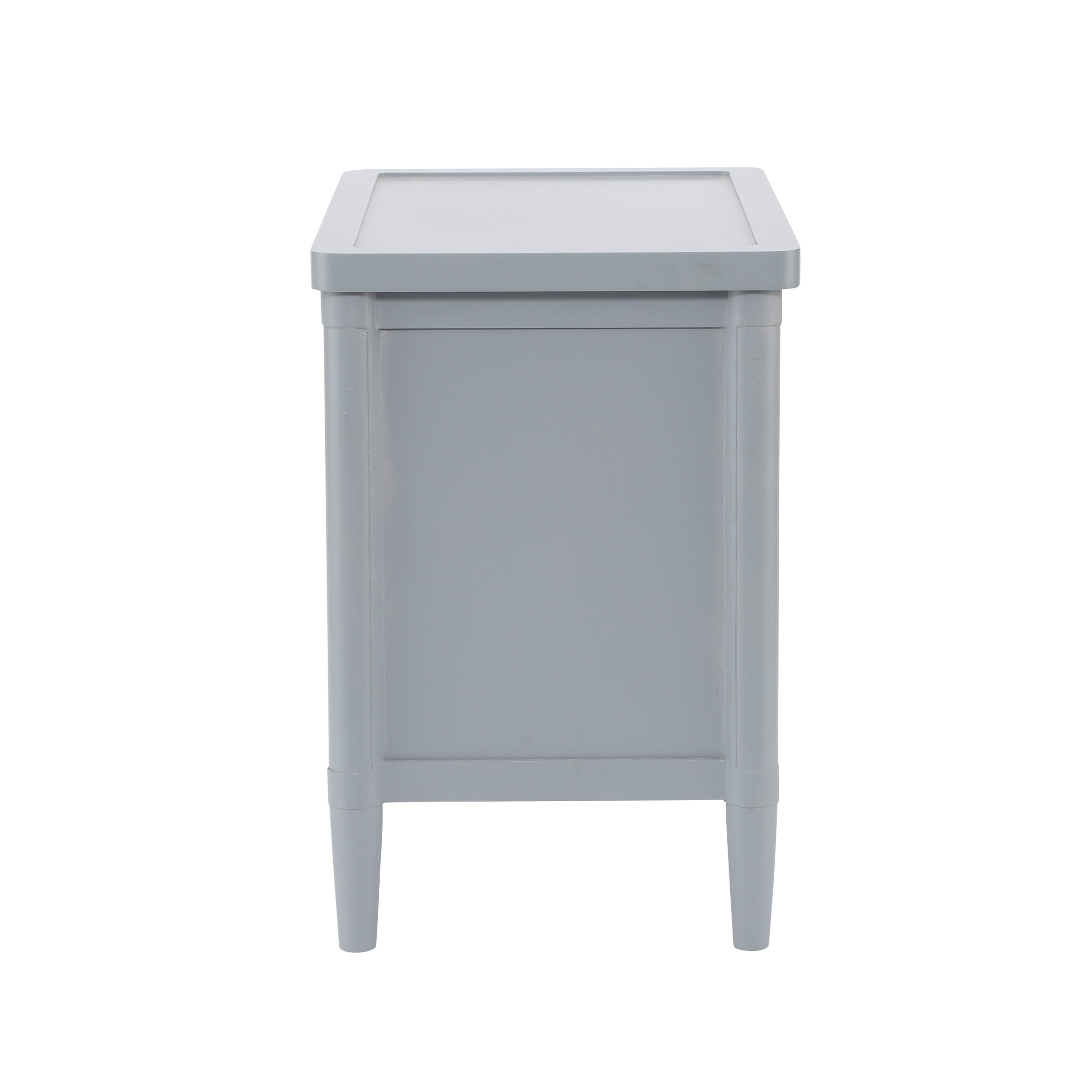Christopher Knight Home 23.6"W Modern Nightstand with 3 Drawers, Bedside Storage Table, Light Gray
