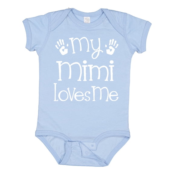 Inktastic My Mimi Loves Me Grandkids Boys or Girls Baby Bodysuit