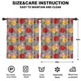 thumbnail image 2 of Pioneer Flower Floral Print Pattern Teens Curtains,Teens Insulated Curtains Set Of 2,Bedroom Essentials,Toddler Room Decor 52"x63", 2 of 5