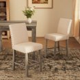 thumbnail image 5 of Morden Fort 25.5" Counter Height Barstools Set of 2, Farmhouse Wooden Island Chairs for Kitchen, Dining Room, Café, 5 of 7