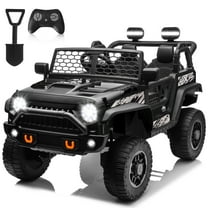 Joyracer 24V Ride on Car Truck with Remote Control & 2 Seater, 4WD/2WD Switchable 800W Powered Ride on Toys with Spring Suspension, 3 Speeds, Bluetooth Music Gift for Big Kids