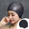 thumbnail image 2 of Kyusrd Summer Outdoor Patio Deals！Swimming Cap Adult Models High Rebounds Swimming Cap Three-dimensional Ear Protection Waterproofs Not Strangulation Swim Cap, 2 of 6