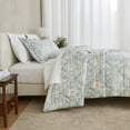 thumbnail image 6 of 3-Piece Reversible Solid / Printed Down Alternative Comfort Set with Shams (King / CalKing, Daphne Print), 6 of 6