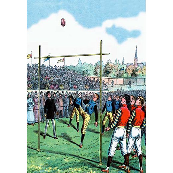 Rugby Kick Fine art canvas print (20" x 30")
