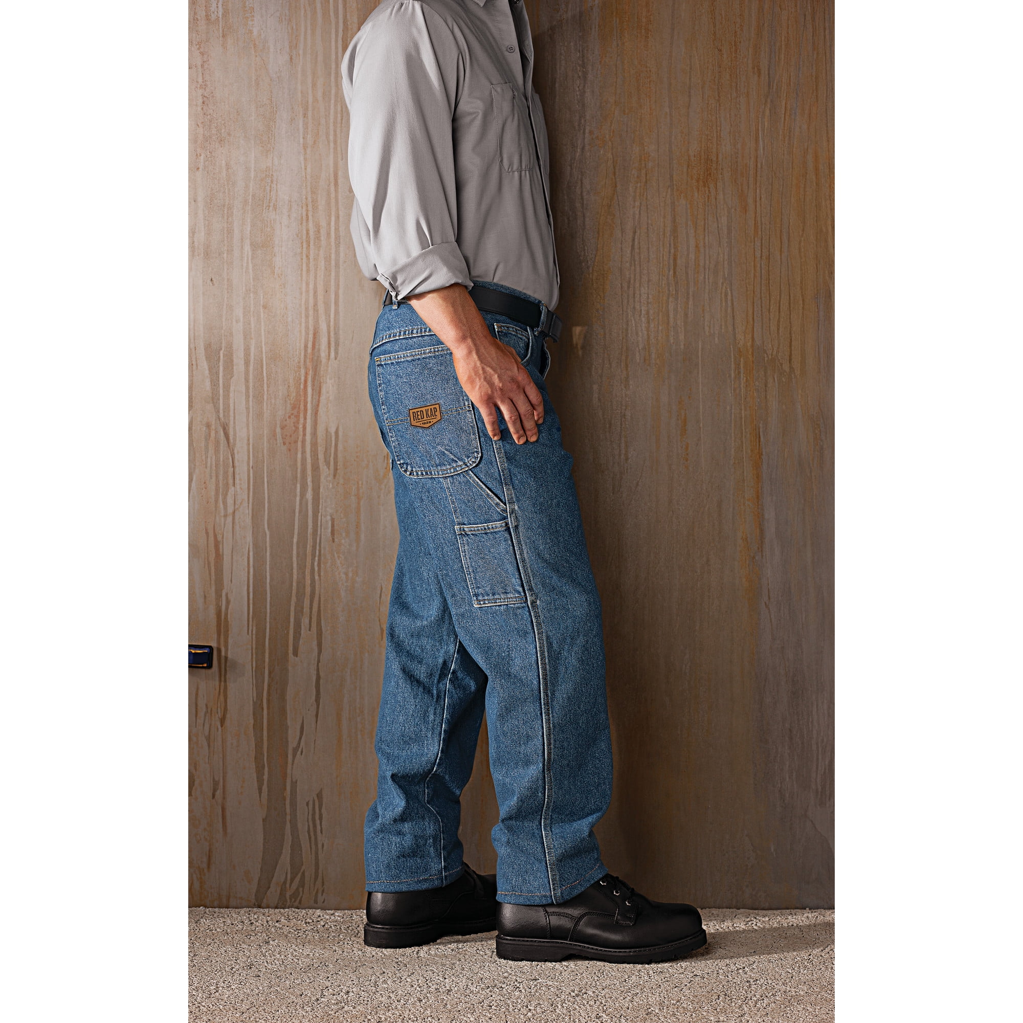 Red Kap Loose Fit Dungaree - Heavyweight Denim - Walmart.com