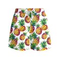 thumbnail image 4 of Luxalzxs Men's Beach Shorts Quick Dry 4.7 Inch Swim Trunks Yellow Pineapple Tropical Sports Running Swim Board Shorts with Pocket, 4 of 6