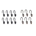 thumbnail image 3 of Injueey 12 piezas cortina de ventana gancho colgante ganchos de aleación de Zinc accesorio de cortina hogar dormitorio sala de estar baño Juegos de accesorios de baño Negro Injueey HA070819-01, 3 of 6