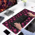 thumbnail image 2 of Long Mouse Pads for Desk,Pioneer Flower Floral Print Pattern Desk Mats on Top Of Desks, Desk Mouse Pad Extra Large with 3mm Non-Slip Base and Stitched Edge for Gaming,Office,Work,Home 31.5"x15.7", 2 of 6
