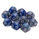 thumbnail image 5 of D12 Dados poliédricos multilaterales piezas para dados de juegos dragones , Azul + gris, 18mm Hugo Juego de dados TRPG Dice, 5 of 9