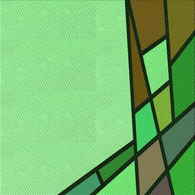 Ahgly Company Machine Washable Indoor Square Transitional Dark Lime Green Area Rugs, 6' Square