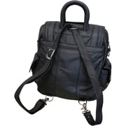 AmeriLeatherLeather Backpack 3 Way Convertible Womens Travel Bag Purse Shoulder Tote Bag-Color:Brown
