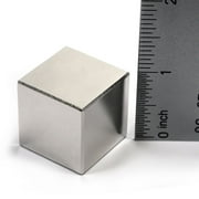 CMS Magnetics 1-Inch Neodymium Cube Magnet in Safe Keeper - Strong NdFeB Rare Earth Magnet with Triple Coating, Durable & Powerful