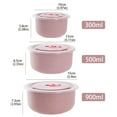 thumbnail image 2 of ACDANC 2026 New Microwave Cereal Bowls with Lids Built-In Vents,3 Pcs Bento Meal Prep Containers with Lids,For Soup,Oatmeal,Breakfasts Or Desserts (6Inch + 5Inch + 4Inch), 2 of 7