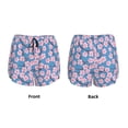 thumbnail image 4 of Disketp Orchids Flowers Print Women's Shorts Workout Shorts for Athletic Gym Running Shorts with Phone Pockets X-Large, 4 of 8