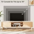 thumbnail image 4 of Mid Century TV Stand, Modern TV Console for TVs up to 70 Inches, Entertainment Center with Storage, TV and Media Consol, 62 Inch (Natural), 4 of 7
