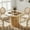 Light Oak, variant on 47" Round Dining Table with 2-Tier Hidden Storage - Space Saving Wood Kitchen Table for Small Spaces, Seats 4-6, Mid-Century Modern Circle Design,Light Oak