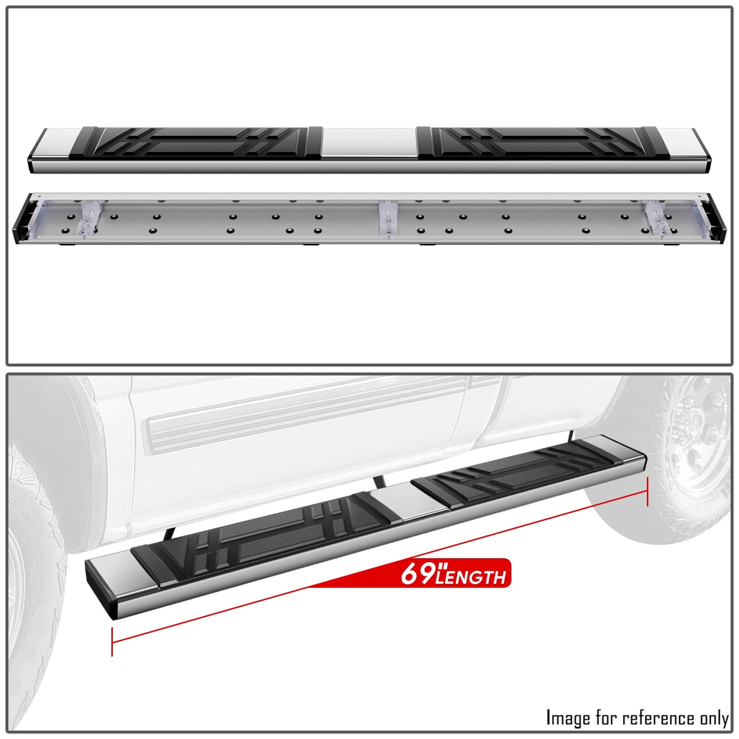 DNA Motoring For 99-13 Silverado Sierra Regular Cab 6.5" Premium Running Boards Step Nerf Bar