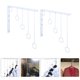 thumbnail image 5 of EeaseMX 1 juego de perchas con aro y gancho para ropa, organizador de ropa circular antideslizante., 5 of 7