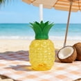 thumbnail image 4 of Pineapple Shaped Water Cup Ade Cup Milk Tea Cup Casual Cup Student Cute Straw Cup Photo Prop Party Prop, 4 of 6