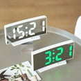 thumbnail image 2 of AFQH 1PC Led Electronic Clock Desktop Clock Simple Alarm Clock Curved Screen Clock, 2 of 8